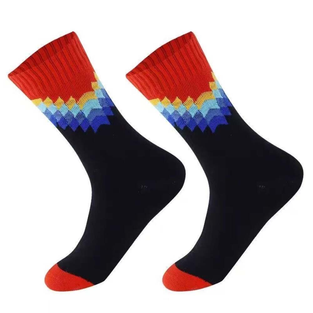 Unisex Waterproof Wading Socks Black Red Geometric XS EU 34-36 Stream Beach